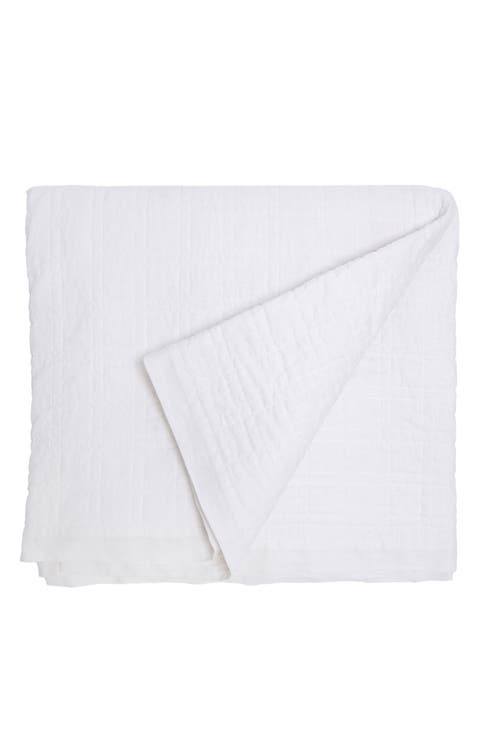 Owen Quilted Linen Coverlet