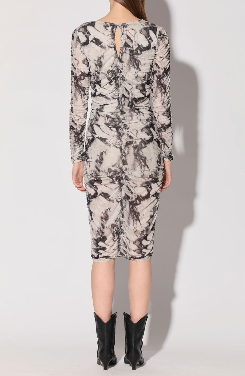 Walter Baker Josey Marble Long Sleeve Sheath Dress, Alternate, color,