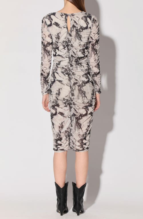WALTER BAKER WALTER BAKER JOSEY MARBLE LONG SLEEVE SHEATH DRESS 
