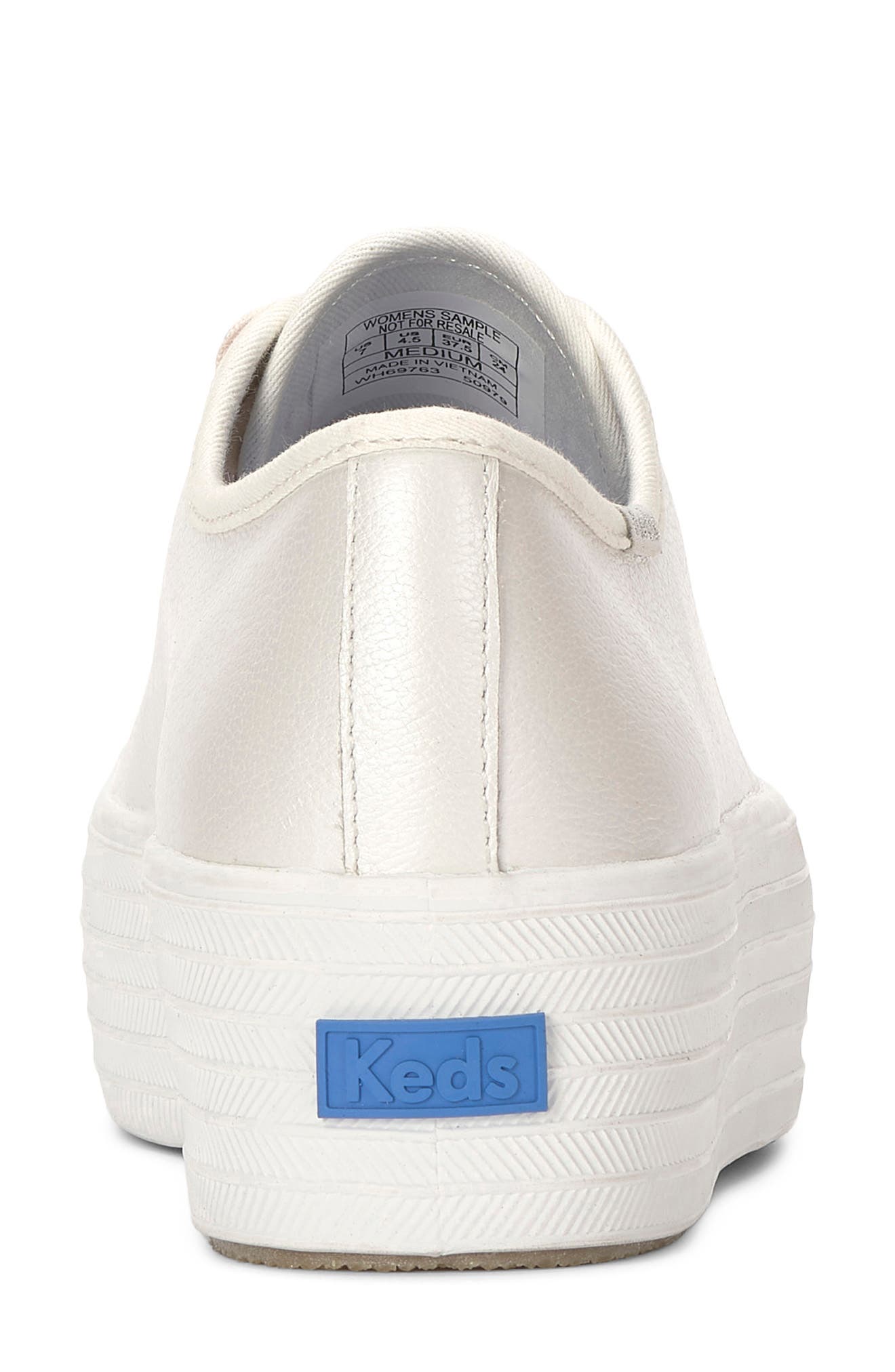 Triple Up Platform Sneaker, Alternate, color, WHITE PEARLIZED