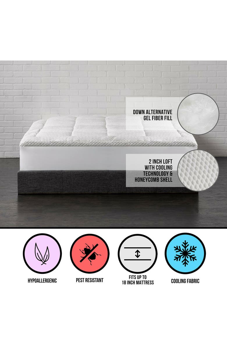 ELLA JAYNE HOME California King Arctic Chill Super Cooling Fiber Bed - White, Alternate, color, White