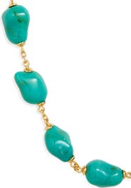 Lele Sadoughi Stone Station Necklace