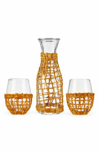 Island Carafe & Stemless Wine Set