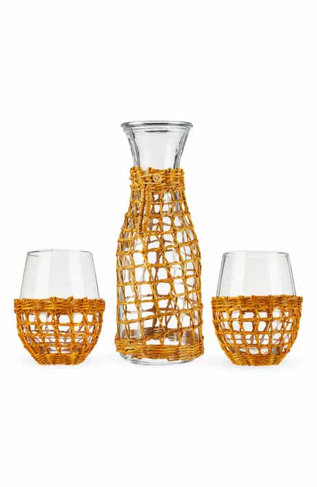 Island Carafe & Stemless Wine Set
