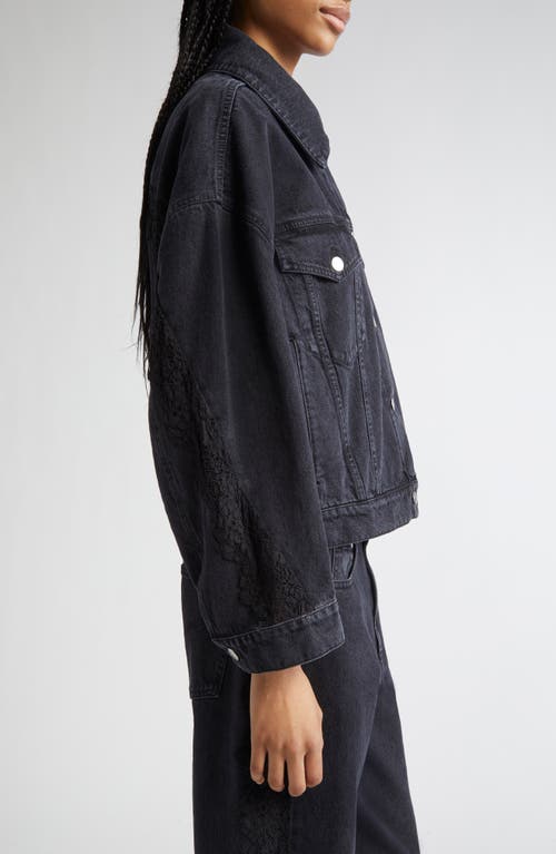 Stella Mccartney Lace Trim Denim Trucker Jacket