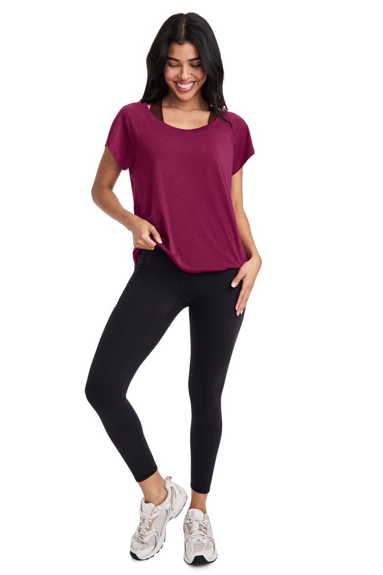 Women's EverActive Oversized Tee, Alternate, color, Berry Frost