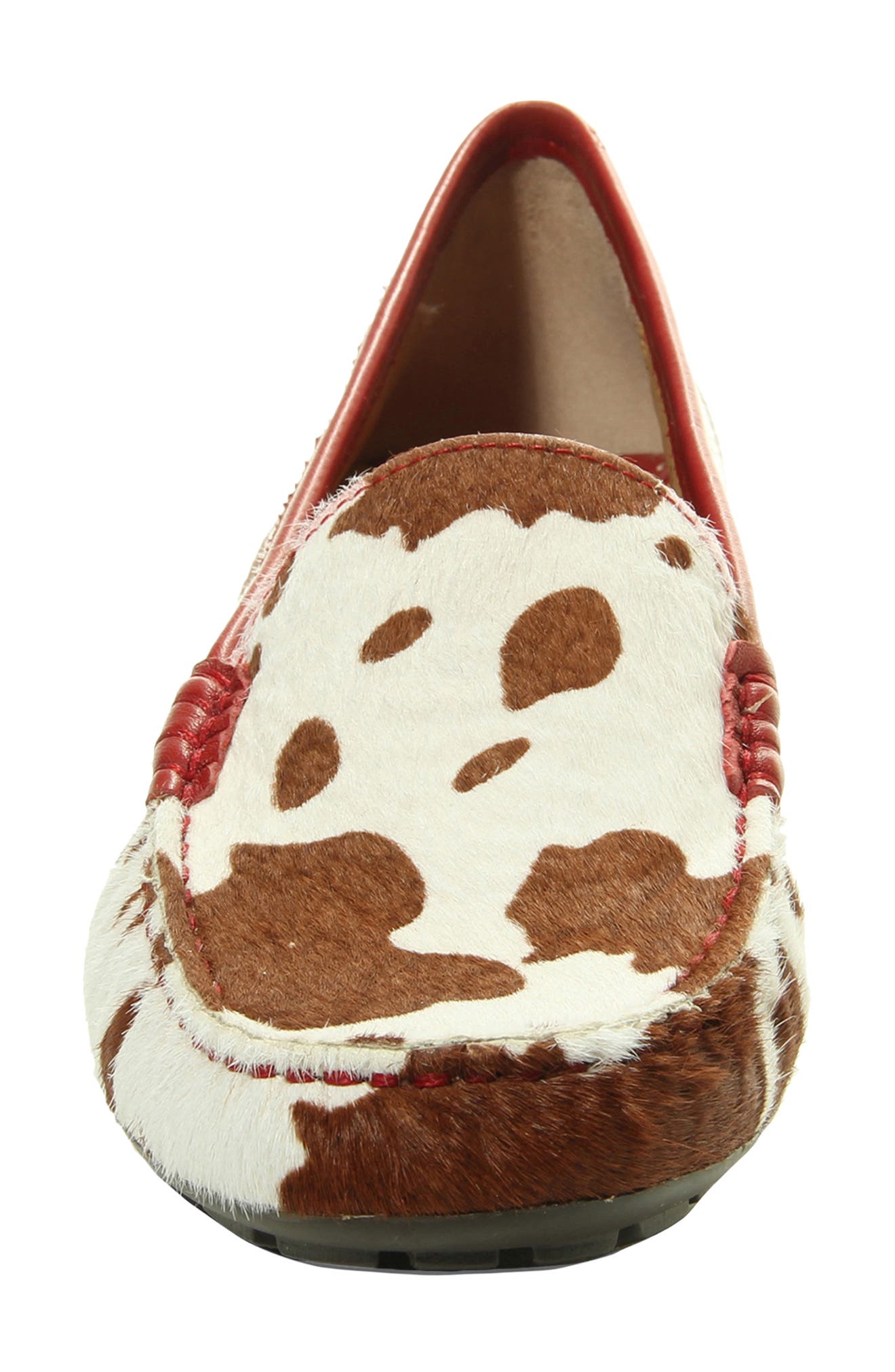 Albion Genuine Calf Hair Loafer, Alternate, color, TAN/ WHITE CALF HAIR