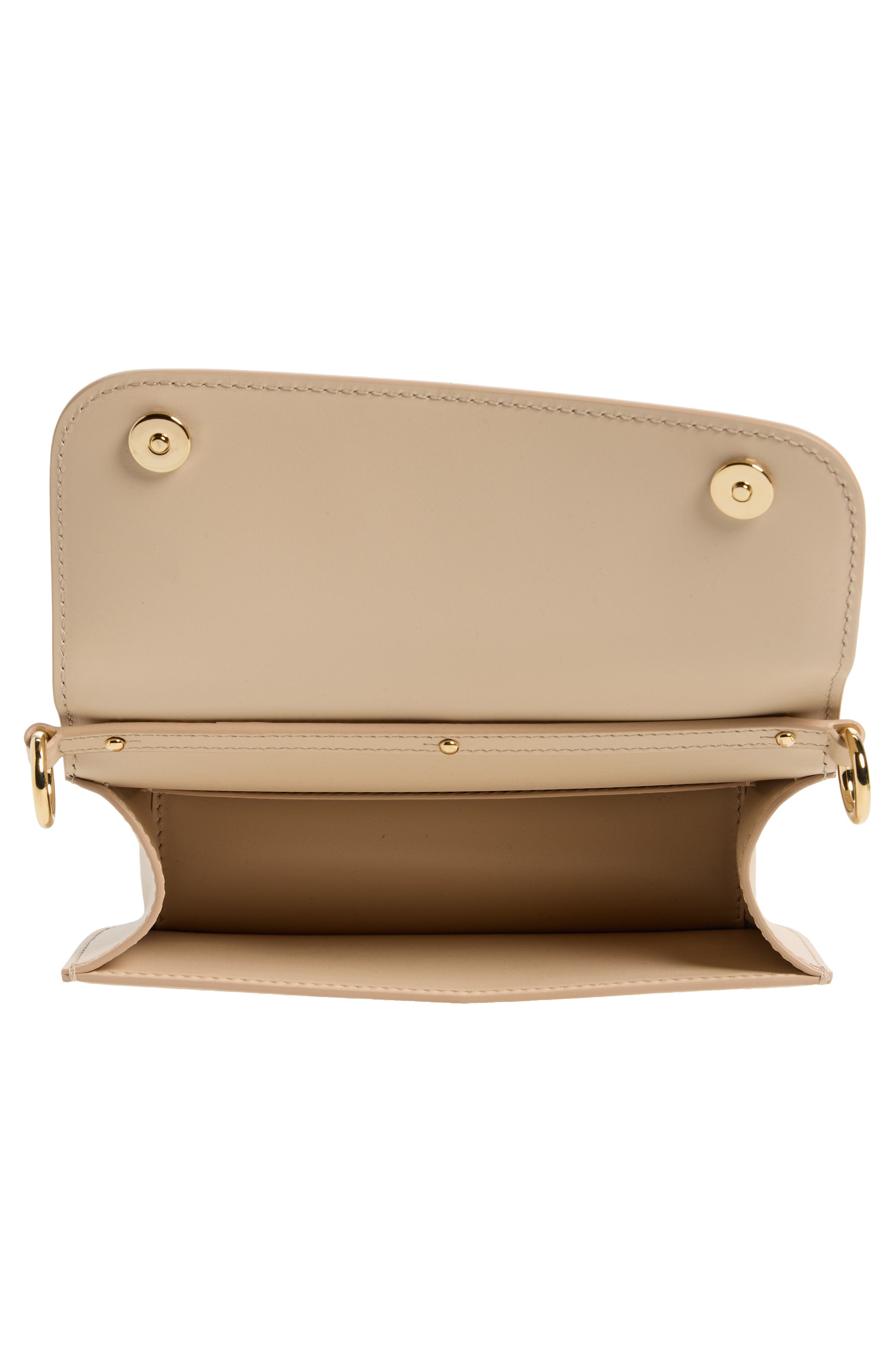 Dolce&Gabbana 3.5 Leather Top Handle Bag, Alternate, color, Light Pastel Beige
