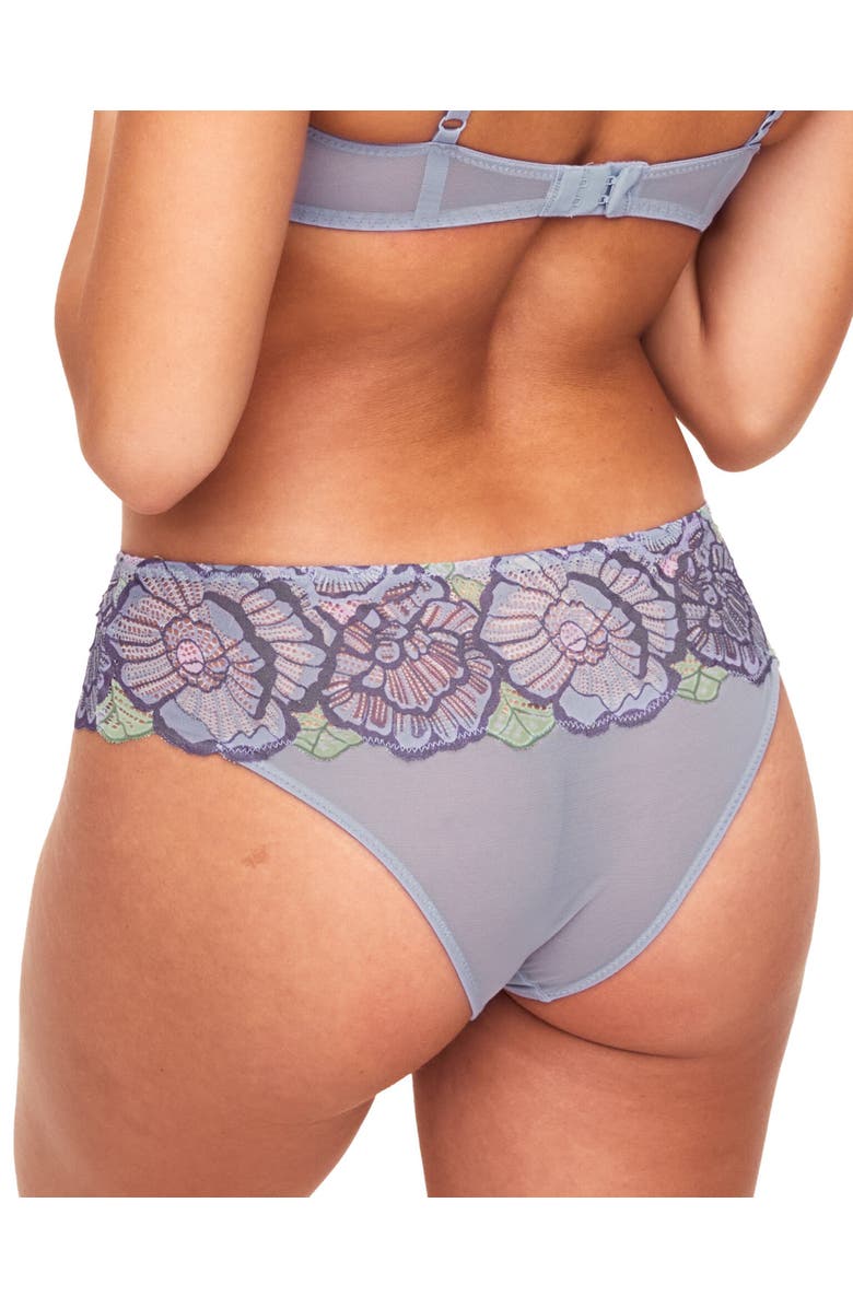 Adore Me Colete Cheeky Panties, Alternate, color, Floral Grey