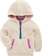 Mini Boden Kids' Fleece Half Zip Hoodie