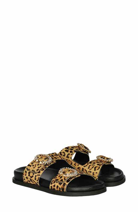 SAINT G Ishie Genuine Calf Hair Slide Sandal