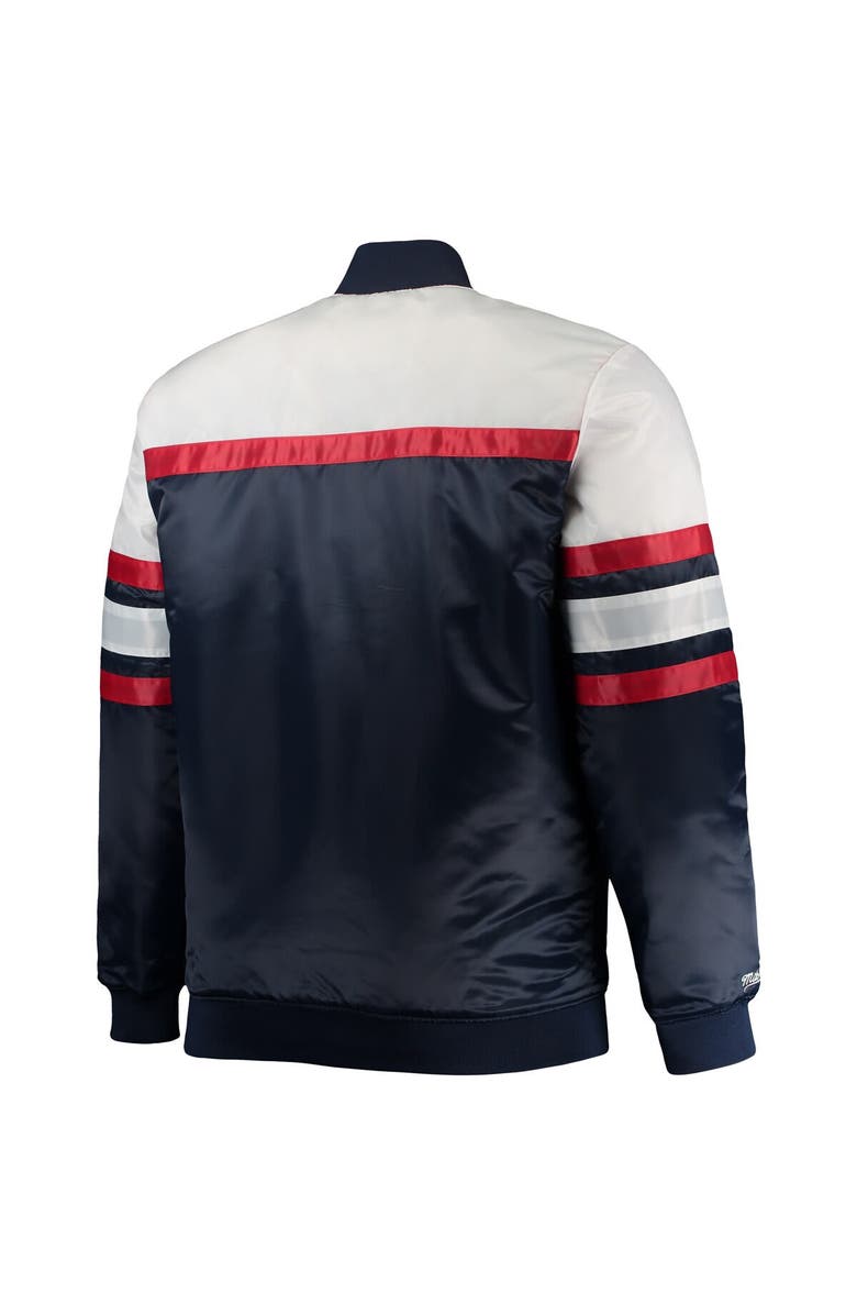 Mitchell & Ness Men's Mitchell & Ness Navy/Red St. Louis Cardinals Big & Tall Coaches Satin Full-Snap Jacket, Alternate, color, Navy