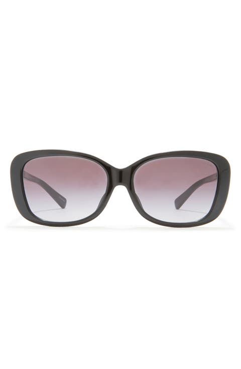58mm Rectangular Sunglasses