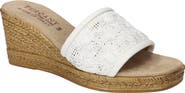 EASY STREET Ricci Espadrille Platform Wedge Slide Sandal