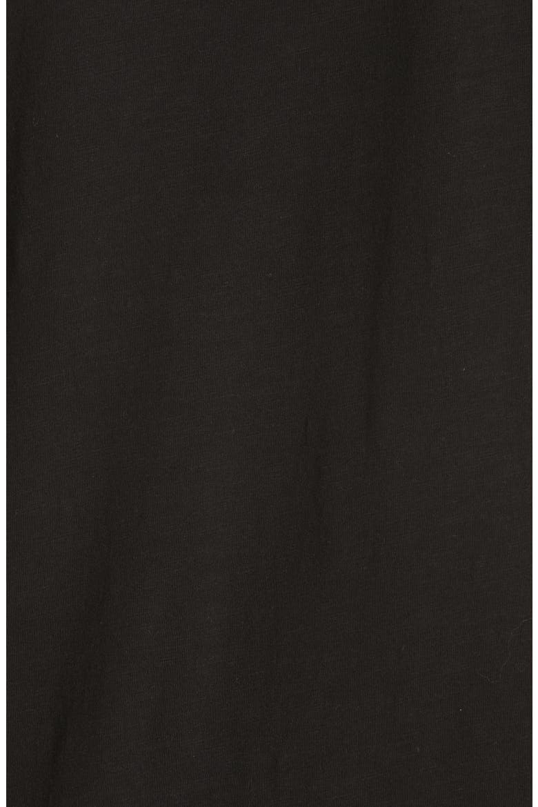 V-Neck Organic Cotton Tee, Alternate, color, BLACK