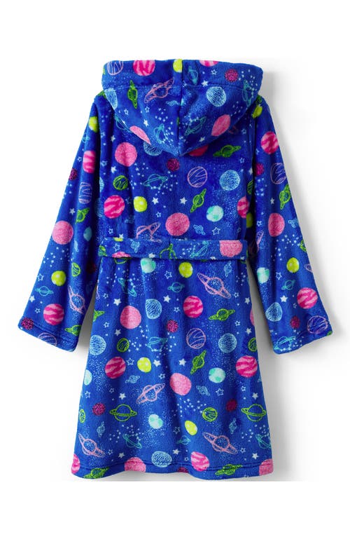 LANDS' END LANDS' END KIDS HOODED FLEECE SOLID ROBE