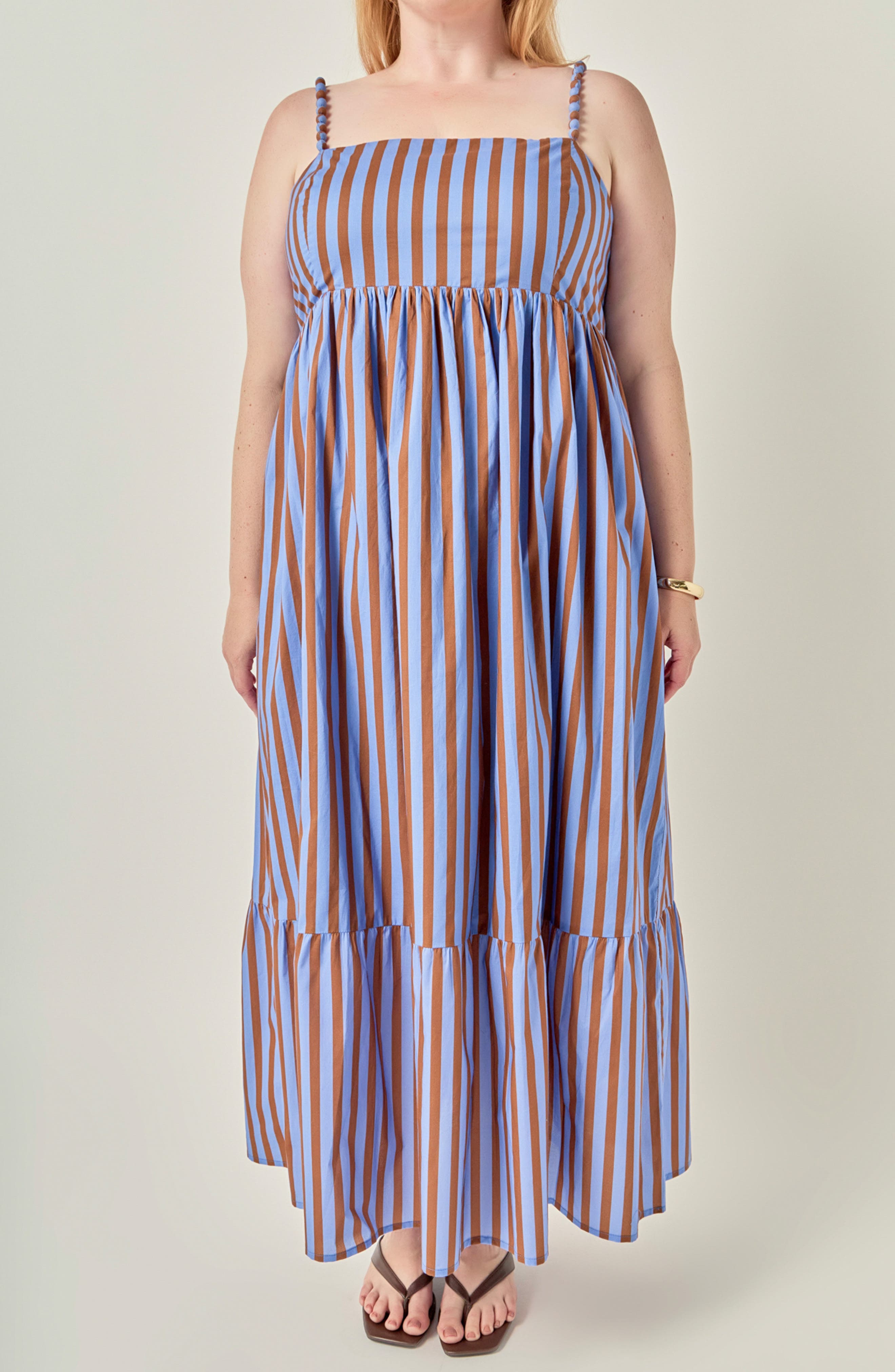 selected BLUE/ BROWN STRIPE