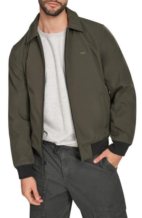 Laydown Collar Water Resistant Insulated Bomber Jacket