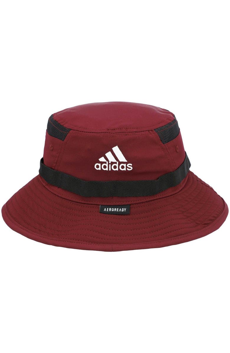 adidas Men's adidas Maroon Mississippi State Bulldogs 2021 Sideline AEROREADY Bucket Hat, Alternate, color, Maroon