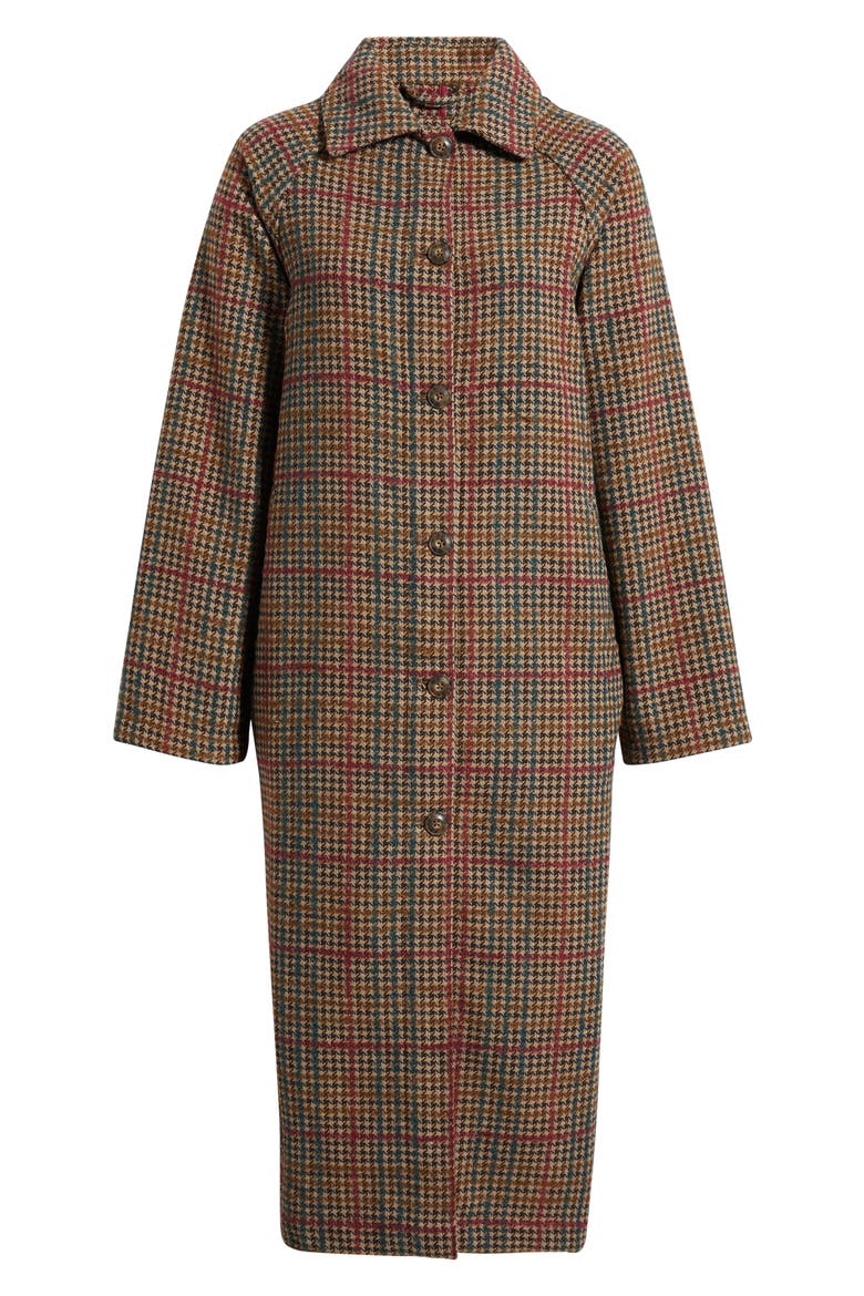 Hayes Houndstooth Trench Coat, Main, color, NEUTRAL HERRINGBONE