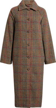 Marine Layer Hayes Houndstooth Trench Coat