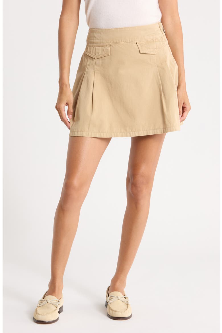 Robano Cotton Skirt, Main, color, OPEN BEIGE