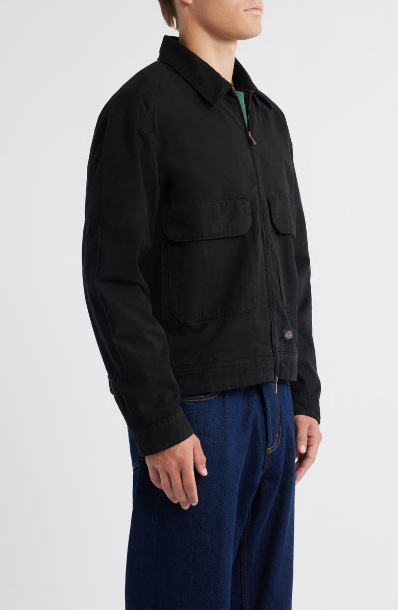 Dickies Fort Smith Cotton Trucker Jacket, Alternate, color, Black