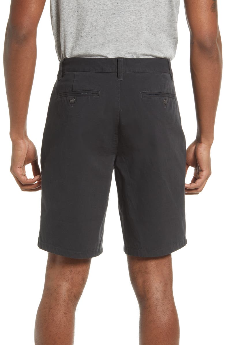 Bonobos Washed Stretch Cotton Chino Shorts, Alternate, color, Faded Black