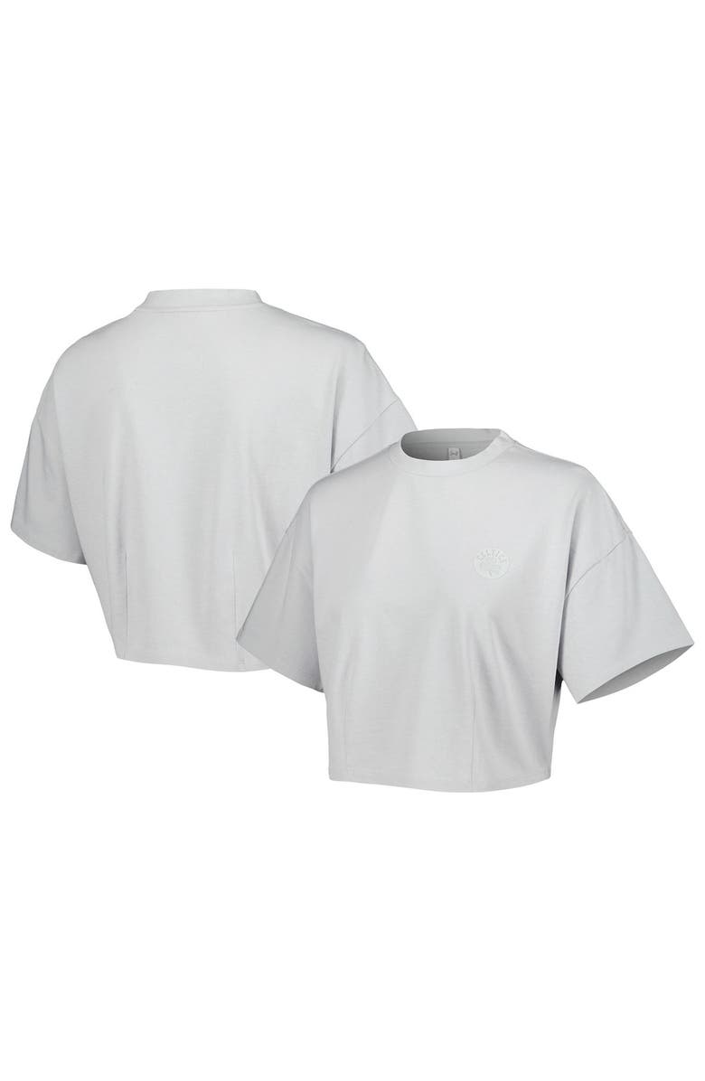 LUSSO Men's Lusso Gray Boston Celtics Nola Faded Tonal Cropped T-Shirt, Main, color, Gray