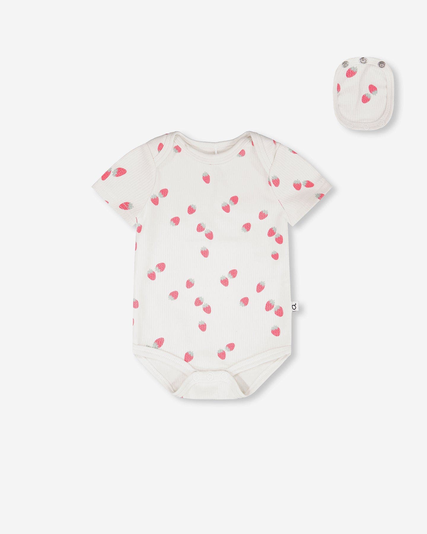 selected White Printed Strawberries