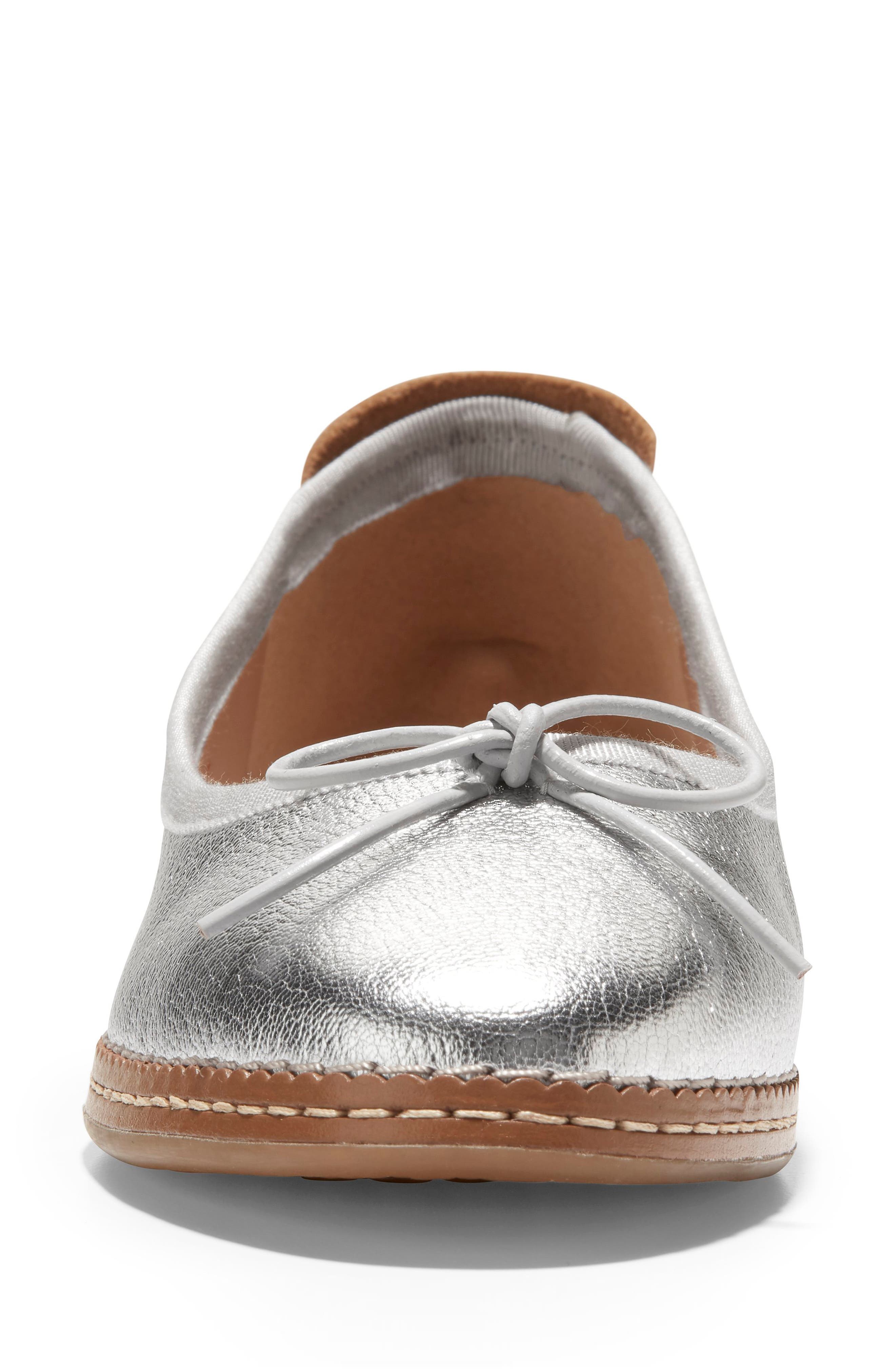 Cloudfeel All Day Ballet Flat, Alternate, color, SILVER IDRA/ MICROCHIP