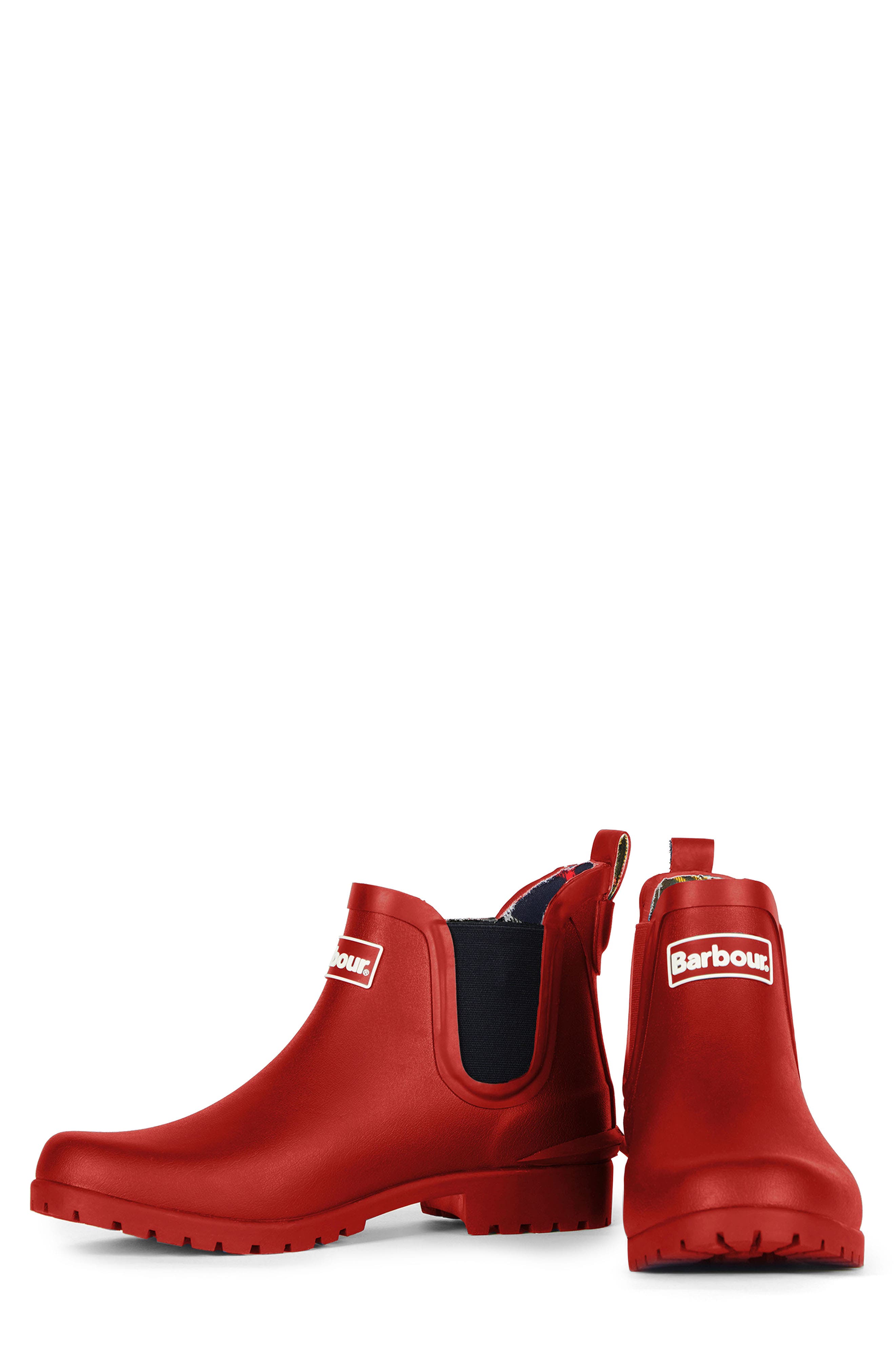 Wilton Chelsea Rain Boot, Alternate, color, RED