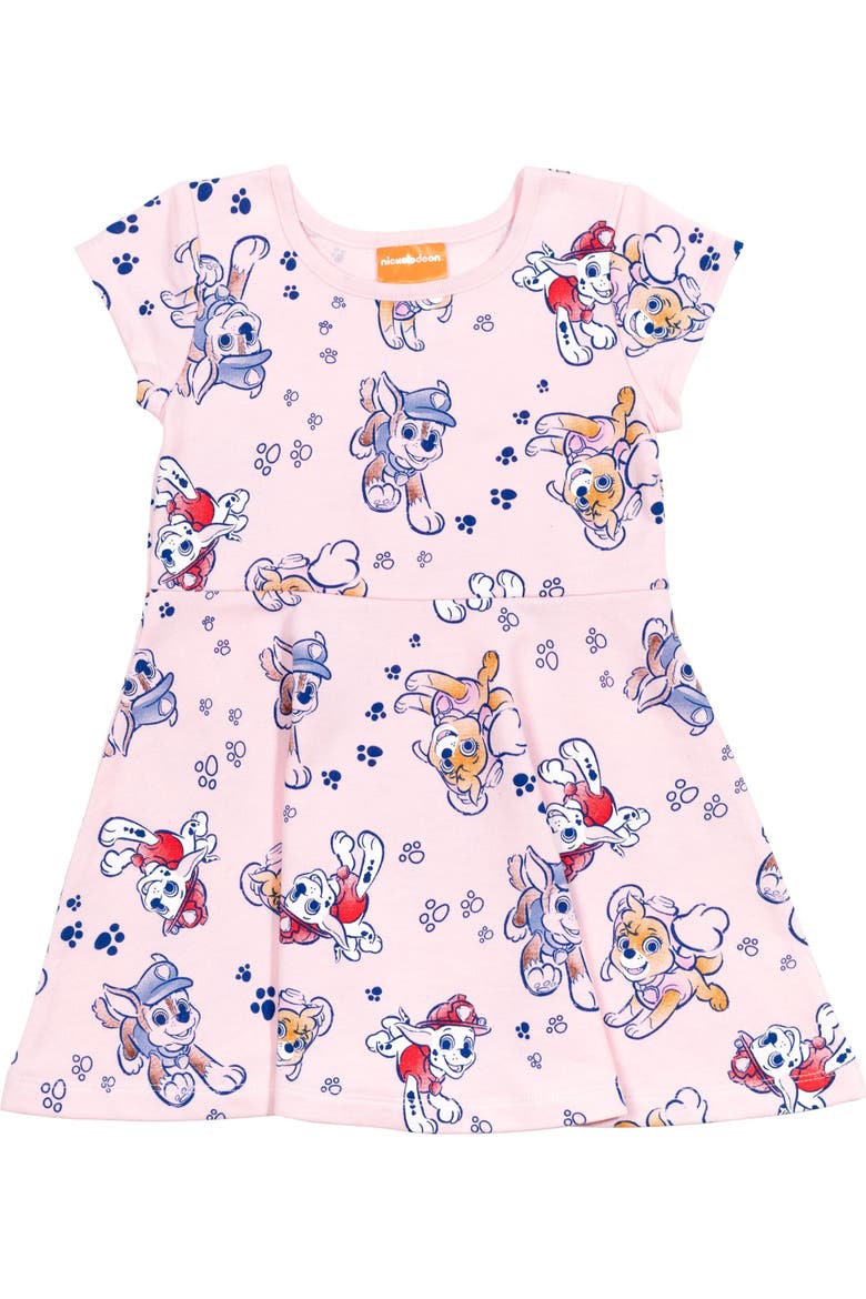 Skater Dress and Scrunchie Set, Alternate, color, Paw Patrol Pink