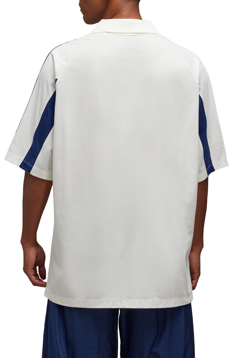 Y-3 Johnny Collar Soccer T-Shirt, Alternate, color, Core White