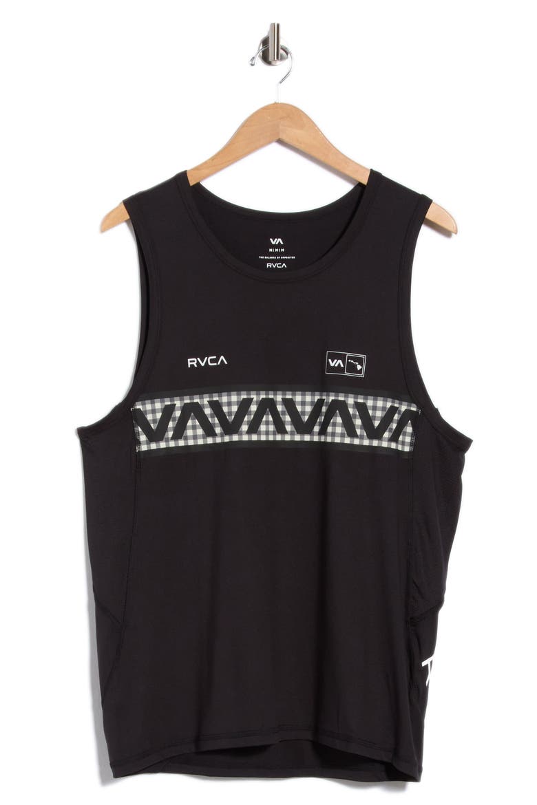 Hawaii Sport Vent Graphic Tank, Main, color, BLACK WHITE