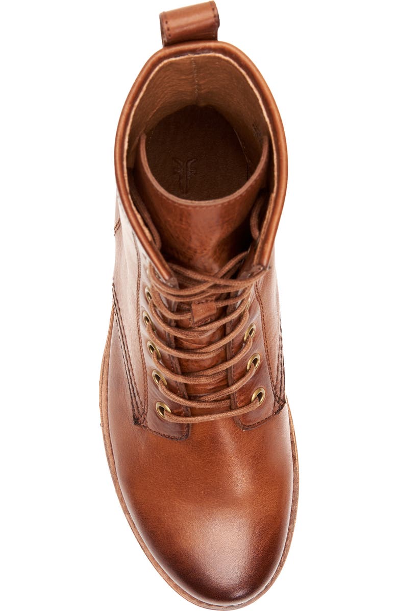Frye Veronica Combat Boot, Alternate, color, Caramel