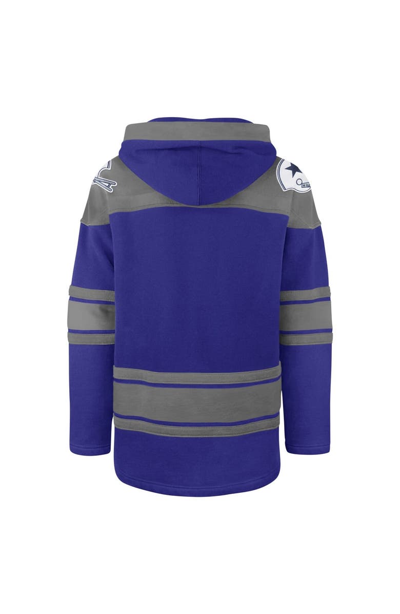 '47 Men's '47 Navy Dallas Cowboys Big & Tall Superior Lacer Pullover Hoodie, Alternate, color, 