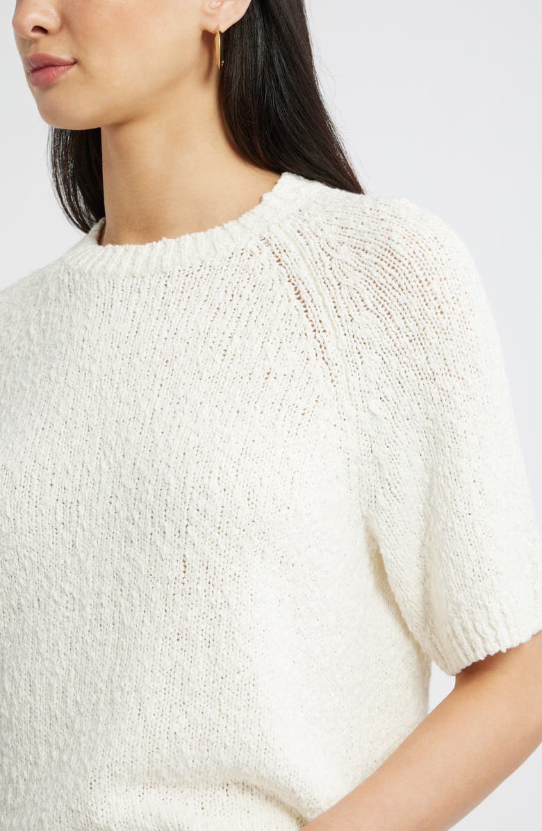 Nordstrom Raglan Sleeve Crewneck Sweater, Alternate, color, Ivory Tofu