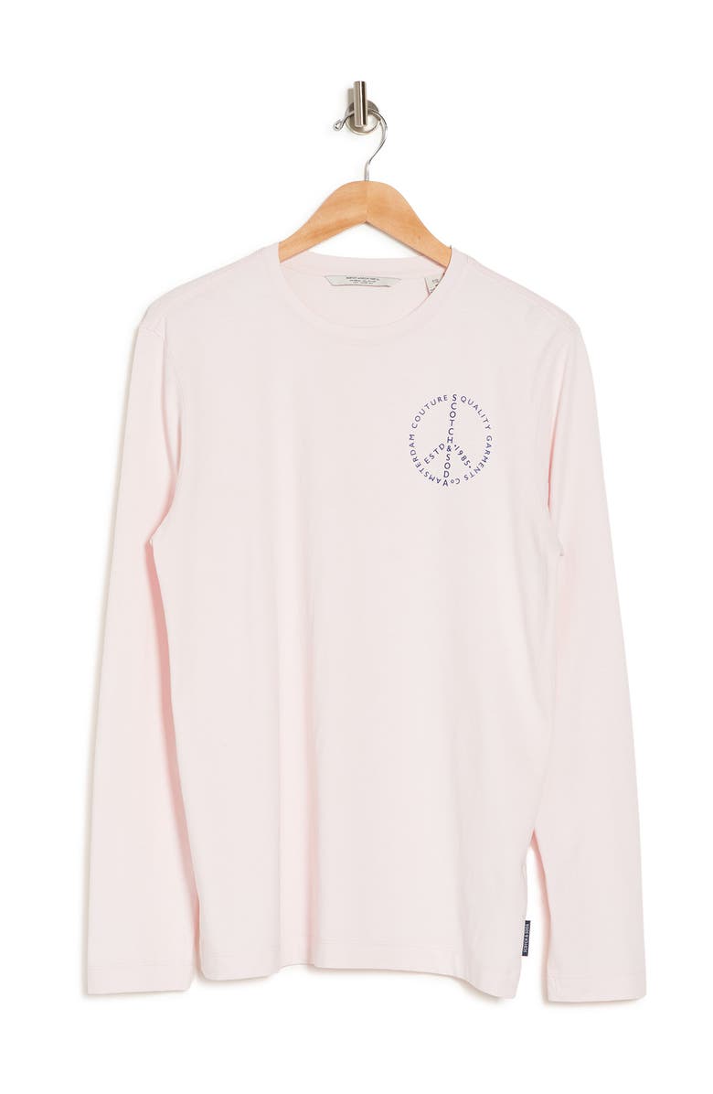 Scotch & Soda Organic Cotton Long Sleeve Peace Tee | Nordstromrack