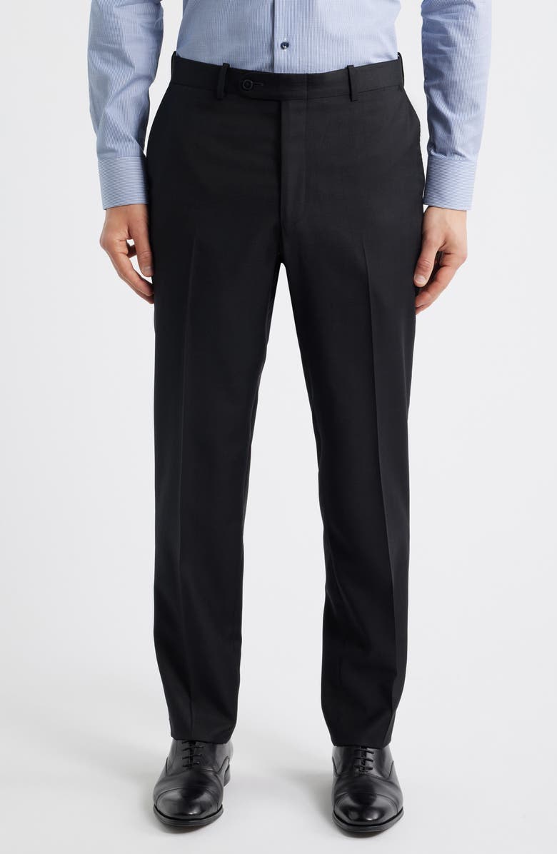 Peter Millar Flynn Cklassic Fit Solid Wool Suit, Alternate, color, Black