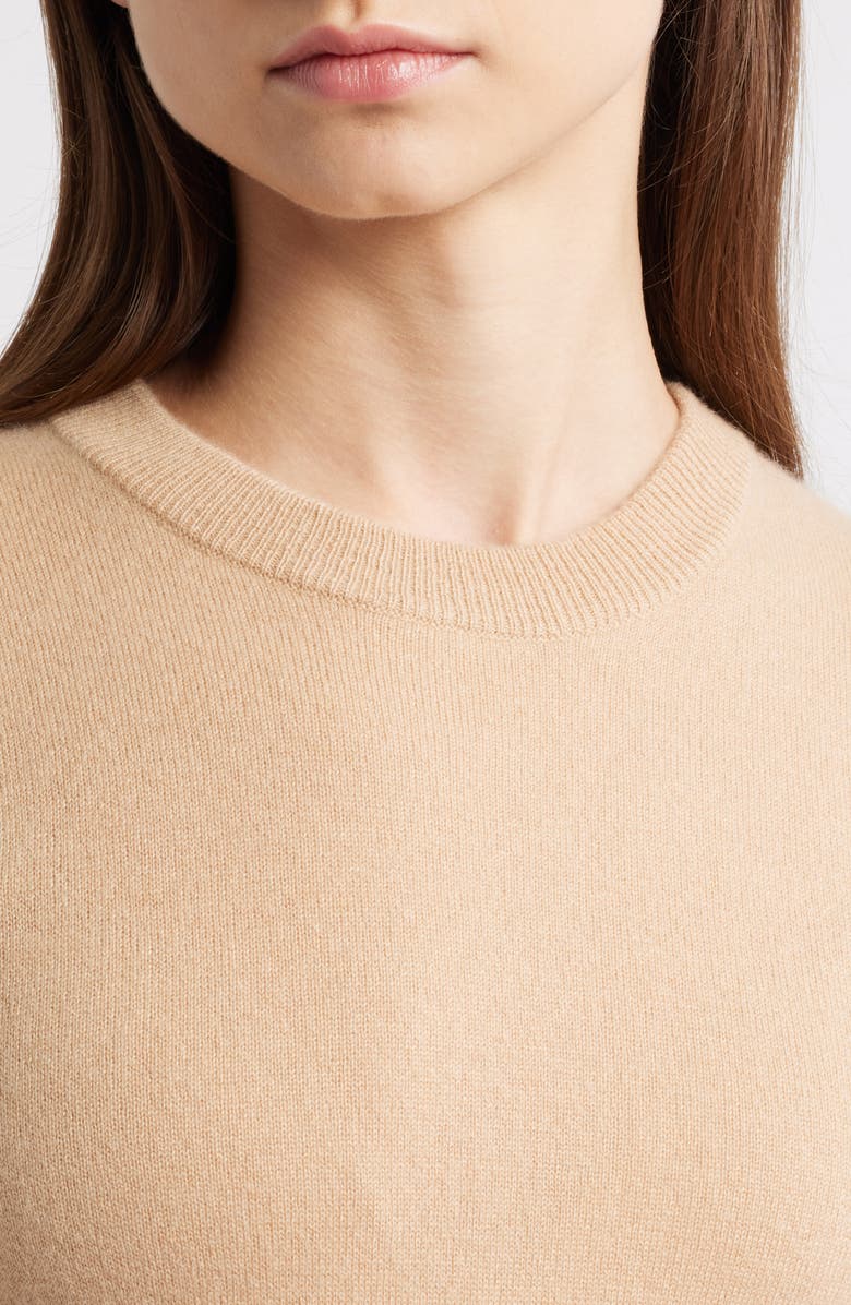 Elie Tahari The Aviva Long Sleeve Cashmere Sweater Dress, Alternate, color, French Beige