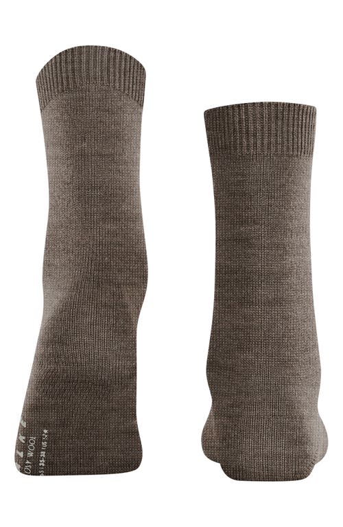 Falke Cosy Crew Socks In Brown