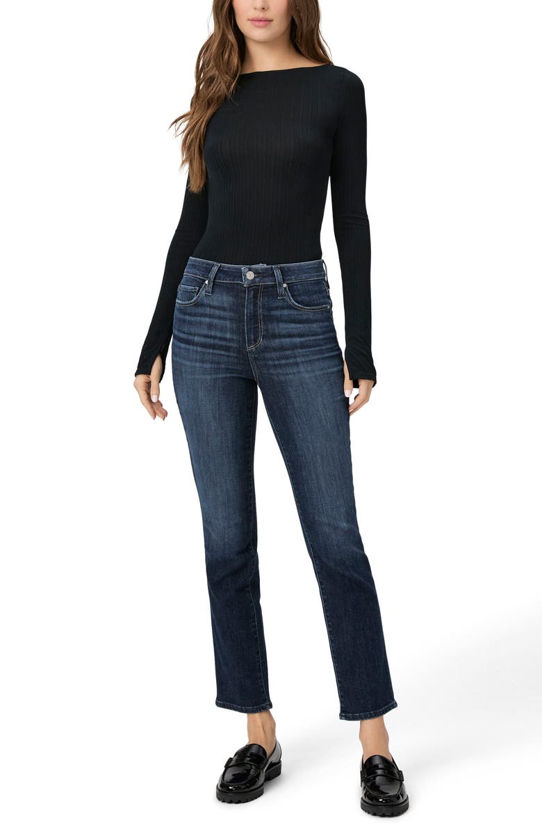 PAIGE Cindy High Waist Ankle Straight Leg Jeans, Alternate, color, Shipwreck