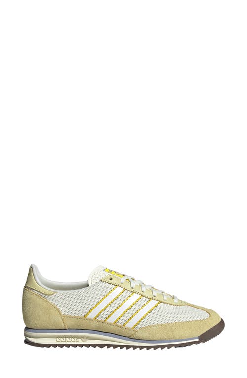 Adidas Originals Sl 72 Og Suede And Leather-trimmed Mesh Sneakers In Yellow