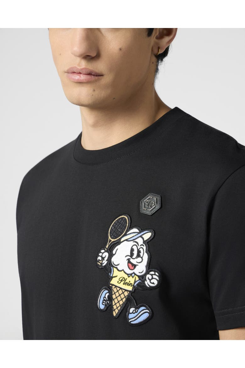 Round Neck T-Shirt Gelato Monsters Men, Alternate, color, black