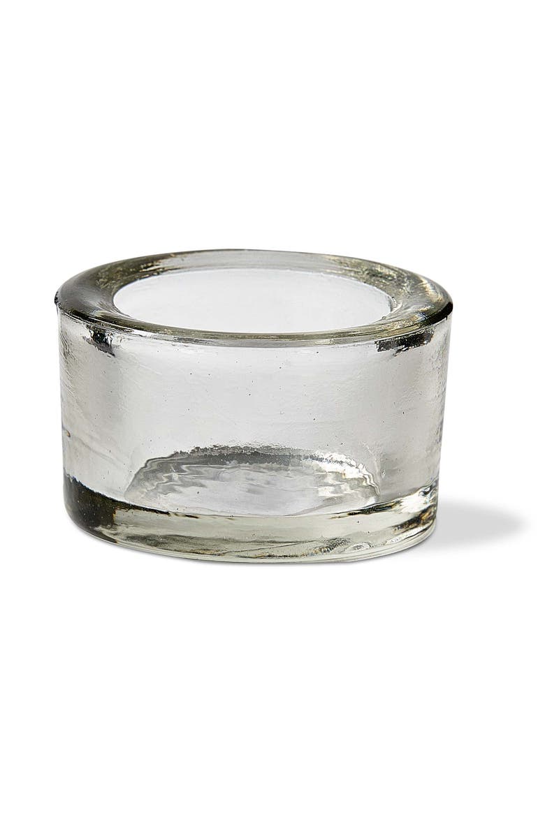 Chunky Clear Glass Tealight Holder for Stylish Everyday Use, Main, color, Clear