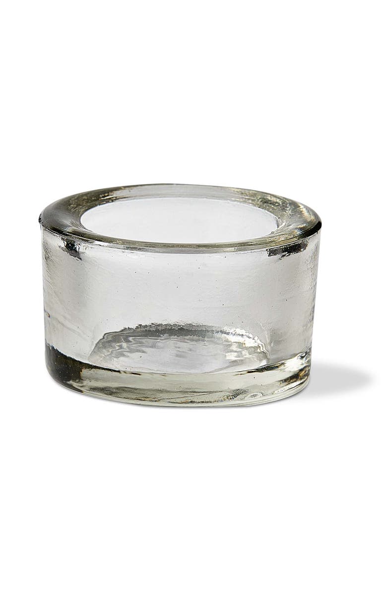 tag Chunky Clear Glass Tealight Holder for Stylish Everyday Use, Main, color, Clear
