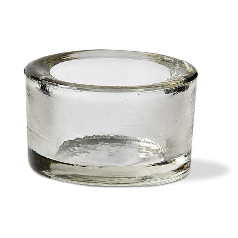 Chunky Clear Glass Tealight Holder for Stylish Everyday Use
