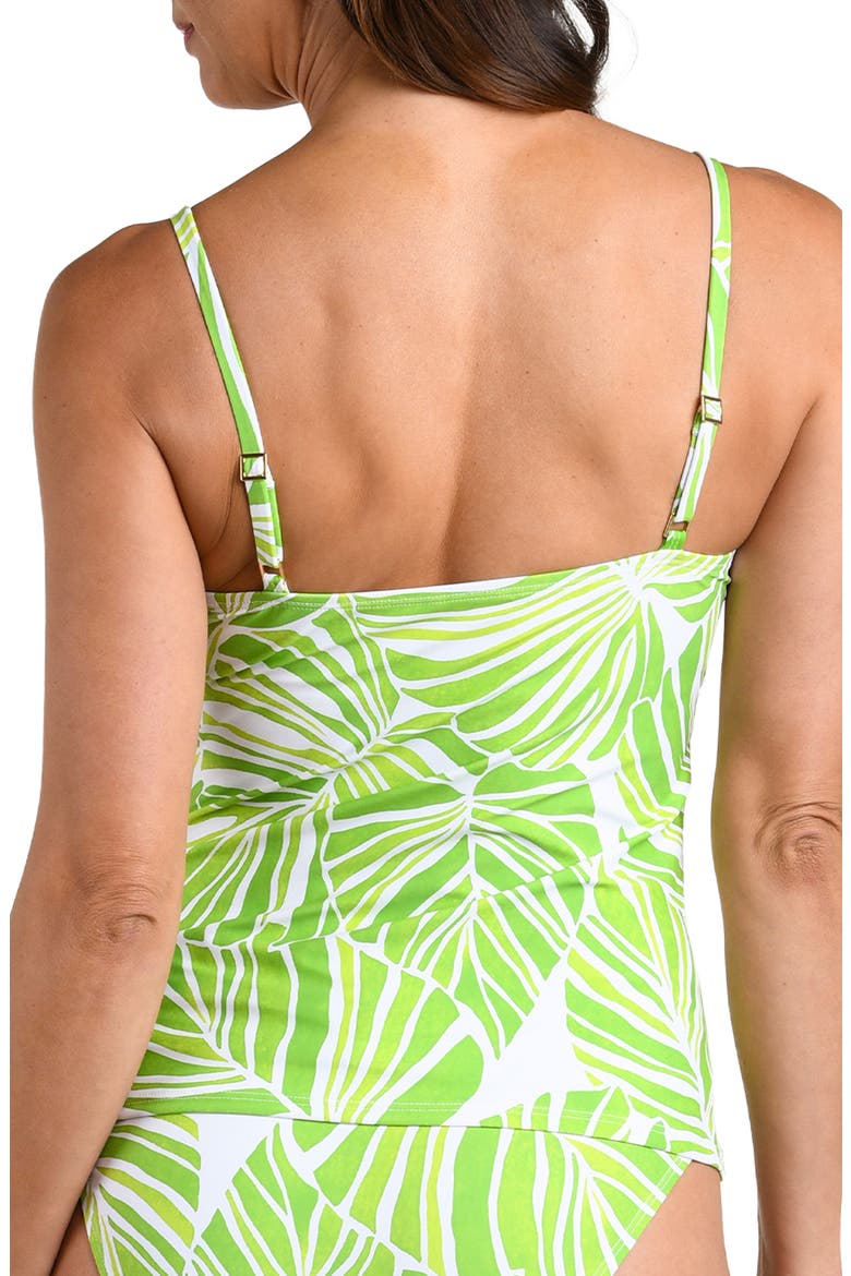 Serene Palm Tankini Top, Alternate, color, APPLE