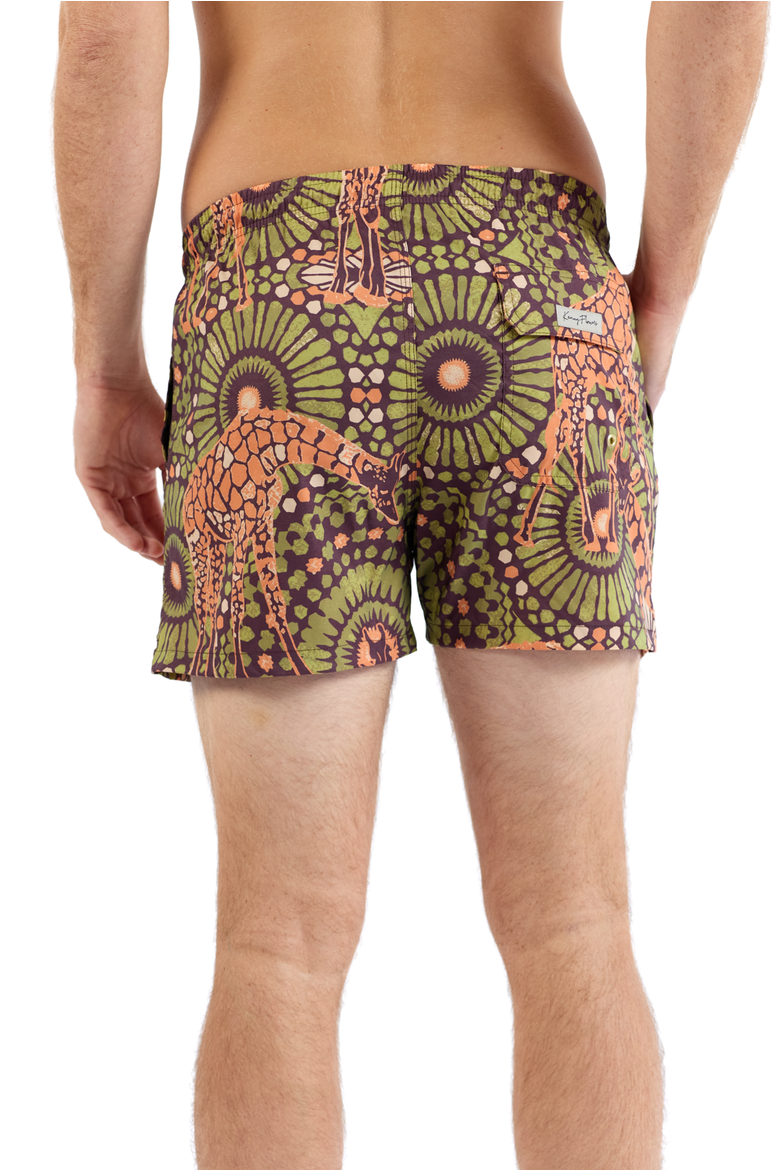 The Africa - Swim Trunks, Alternate, color, Brown